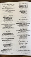 Bill's Pizza & Restaurant menu