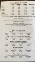 Bill's Pizza & Restaurant menu