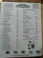 Nikko Sushi menu