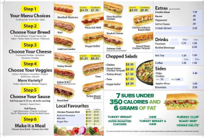 Subway menu