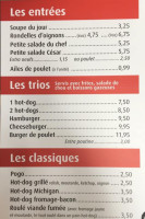 Pizzéria Du Parc Bécancour menu