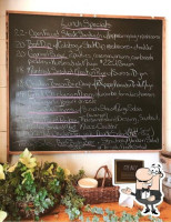 Blackbird Cafe menu