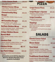 Nappo's Sports Bar and Pub menu