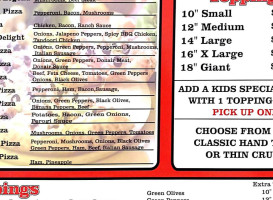 Canadian Pizza Unlimited Innisfail menu