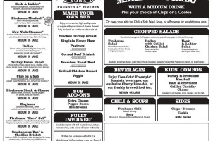 Firehouse Subs East Gwillimbury/newmarket North menu