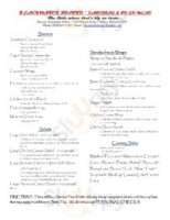 Plan B And Grill menu