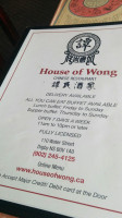 House Of Wong menu