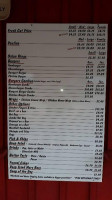 Oli's Little Red Chip Wagon menu