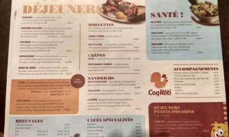 Le Coq Rôti menu