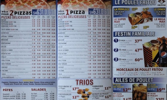 Dorval Pizza menu