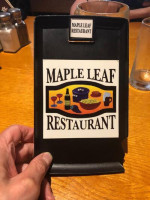 Maple Leaf Restaurant menu