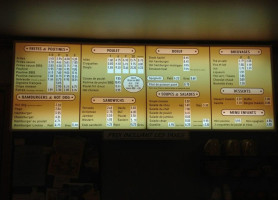 Pots Bar & Grill menu