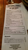 Battery Park Beer Bar And Eatery Menu