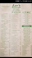 lee's menu