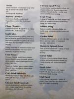 The Puffin Café menu