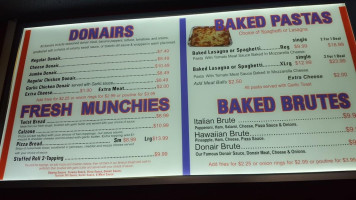 Sky Hy Pizza Donair menu