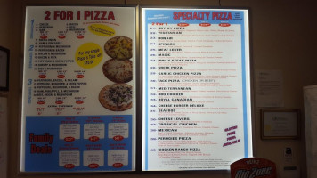 Sky Hy Pizza Donair menu