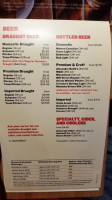 Boston Pizza menu