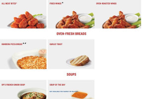 Boston Pizza menu