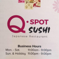 Q Spot Restaurant Ltd menu