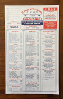 House Of Goodys menu