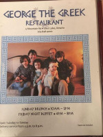 Georges Restaurant menu