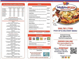 Western Pizza menu