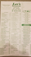 lee's menu