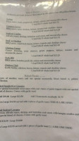 Derwent Pizza menu