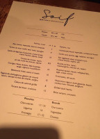 Soif à Vin menu