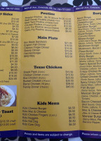 Sammy's Restaurant menu