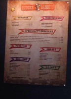 Burger Bandit menu