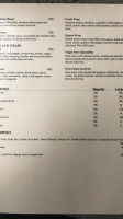 Vegetarian Bistro menu