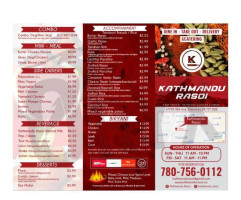 Kathmandu Rasoi menu