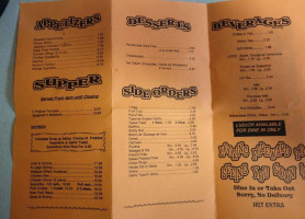 The Harbourage menu