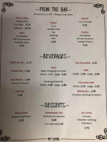 The Harbourage menu