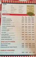 Lefty's Pizzeria & Lounge menu