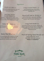 Fiddle River menu