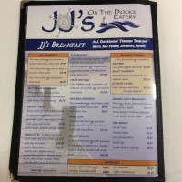 Jj's On The Docks Eatery Grimsby menu