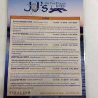 Jj's On The Docks Eatery Grimsby menu