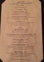 Morgan's Bistro menu