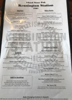 Island Stone Pub menu