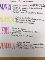 Cafétéria Gracefield Mimi menu