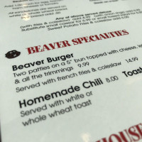 Little Beaver menu