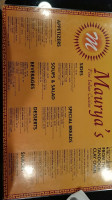 Maurya's Rest. .banquet menu