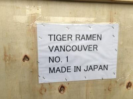 Tiger Ramen menu