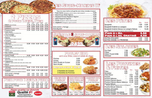 Boston Pizza menu