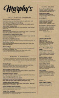 Murphy’s Lockside Pub & Patio menu