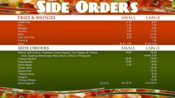 Donnini's Pizza Donair menu