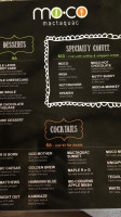 Moco Kitchen At Mactaquac menu